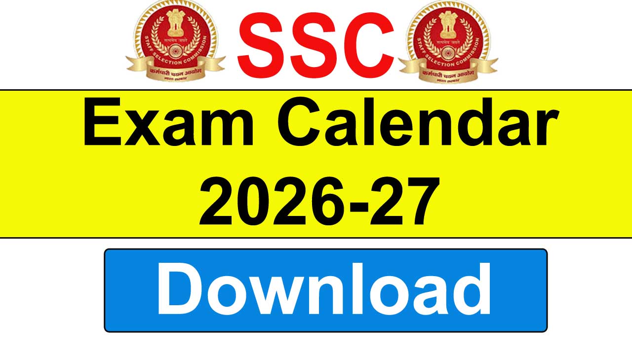 SSC Exam Calendar 2026